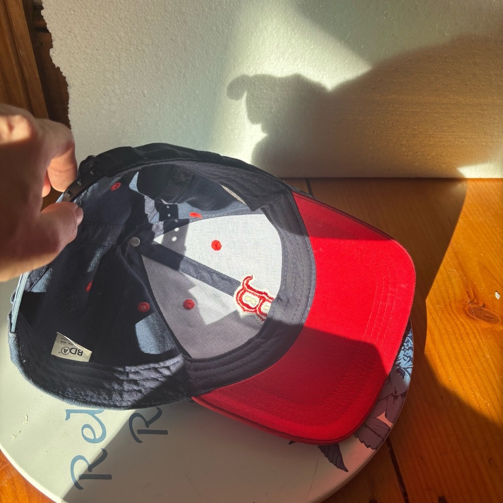 Boston Red Sox Kids Baseball Hat Red & Black Vintage Style - Picture 10 of 14